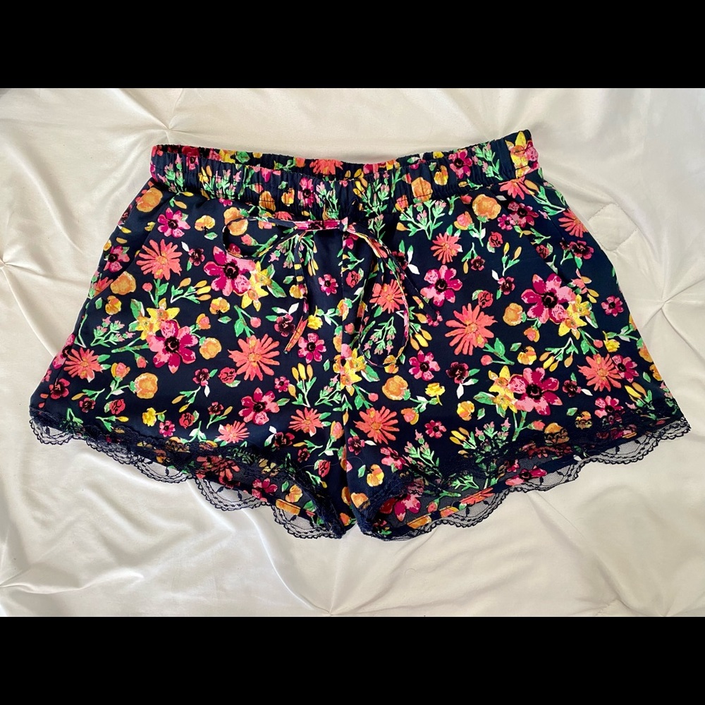 Floral Cotton Shorts